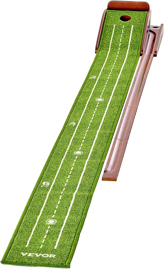 VEVOR Golf Putting Mat, Putting Green Indoor, Putting Matt for Indoors, Sports Spin n Putt Golf Game, Perfect Practice Putting Mat, Golf Putting Mats Practice Auto-Ball Return