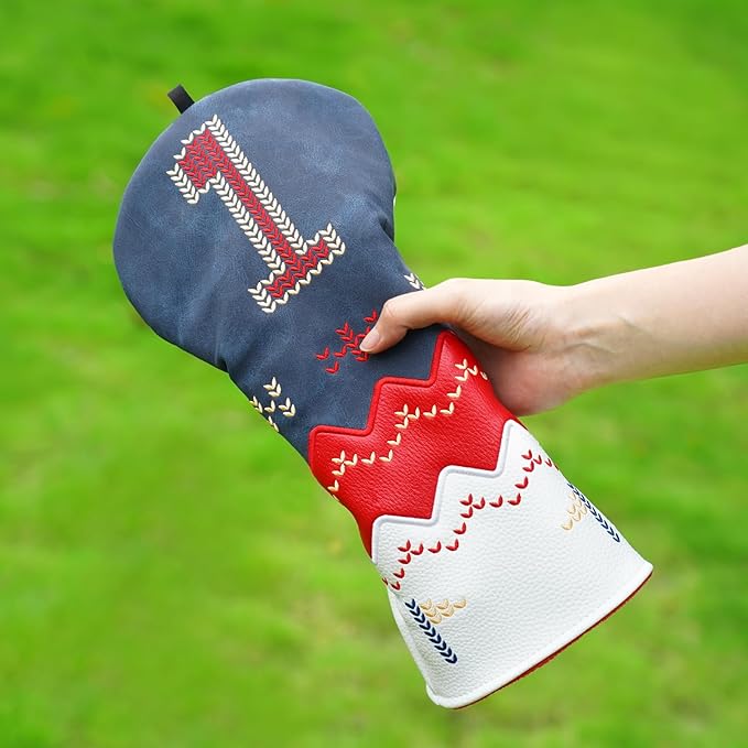 Craftsman Golf Club Headcover Driver Head Cover Fair Isle Pattern Golf Headcover Golf Club Cover for Driver Golf Gift