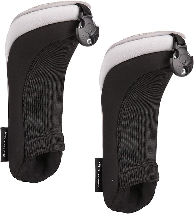Golf Builder 2pcs/Set Golf Club Hybrid Head Covers Utility UT Cover with Interchangeable Number Tag
