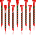 ZALORD Marry Christmas Golf Tees 3 1/4 Inch Unbreakable Pack of 60 Long Christmas Golf Tees Wood Reduce Side Spin and Friction (Christmas)