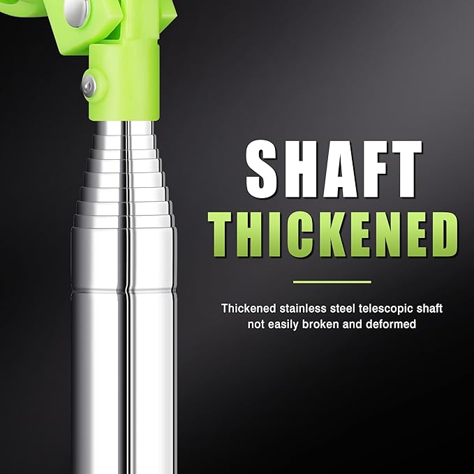 Golf Ball Retriever for Water，9Ft/12Ft/14.5Ft/16.3Ft Telescopic Stainless Steel with Locking Clip Golf Ball Retriever