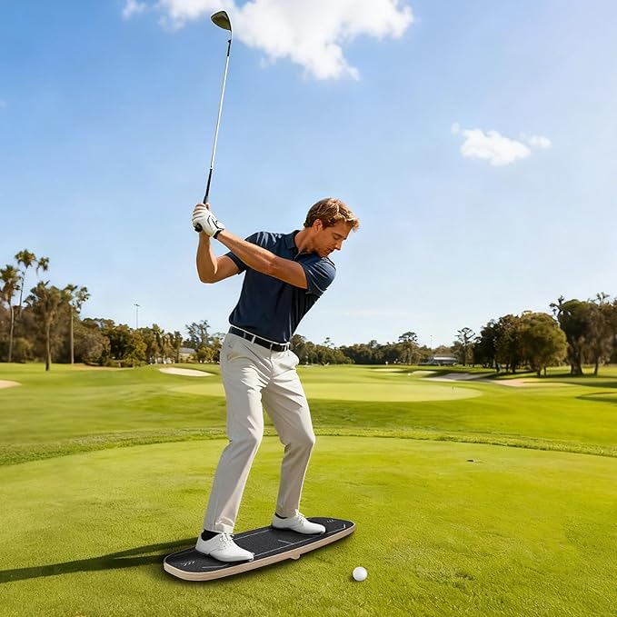Golf Pressure Plate, Golf Weight Shift Board, Golf Swing Trainer, Improve Weight Shift, Balance & Accuracy - Golf Training Aid for Increased Power & Control, Teaching Tool for Club Practice & Drills