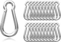 40 Pcs 3 Inch Spring Snap Hook Carabiners，M8 5/16 Inch Snap Hooks，Holding Capacity Spring Clips for Hammock Swing Outdoor Travel