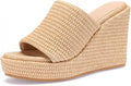 VICKI·VICKI Wedges for Women Platform Sandals Wedge Heels for Sandals Comfortable Summer Espadrille Shoes Ankle Strap&Open Toe