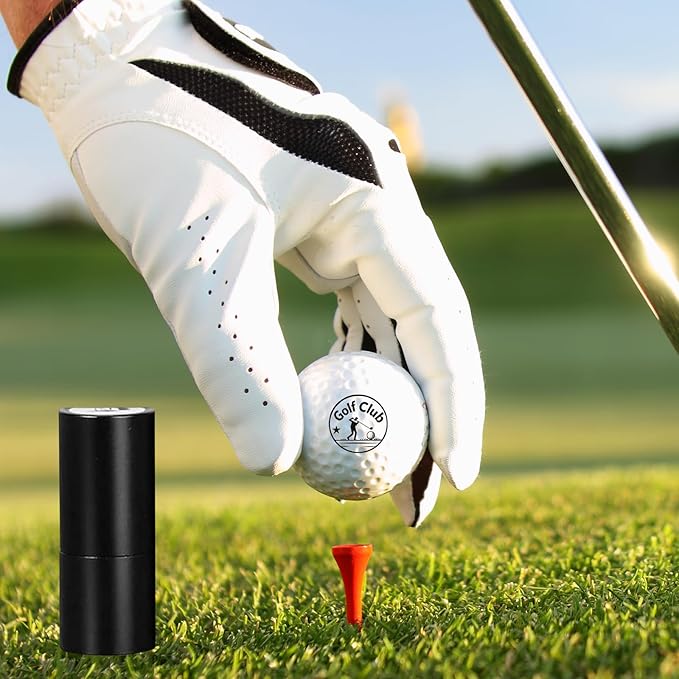 Golf Ball Stamp, Personalized Golf Ball Stamp with Metal Storage Case, Golf Ball Stamp Markers,Reusable Waterproof Golf Ball Marking Gift for Men Golfer & Dad Husband, Golf Balls Stamp