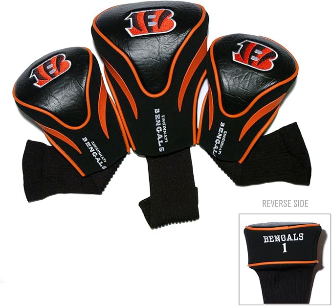 Team Golf NFL Numbered 1, 3, & X, Fits Oversized Drivers, Utility, Rescue & Fairway Clubs, Velour Lined for Extra Club Protection