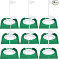 Sotiff Golf Putting Practice Cup Hole Training Aids Golf Accessories Training Putters with Plastic Flag for Adult Green Office Garage Yard Indoor Outdoor Practice(White)