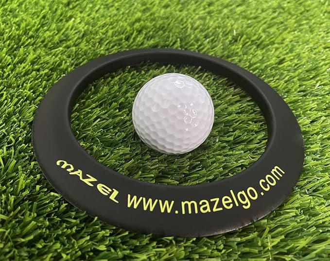 MAZEL Golf Putting Cup/Ring for Training Aid Indoor & Outdoor - All-Direction Practice Hole Putting Accuracy Trainer