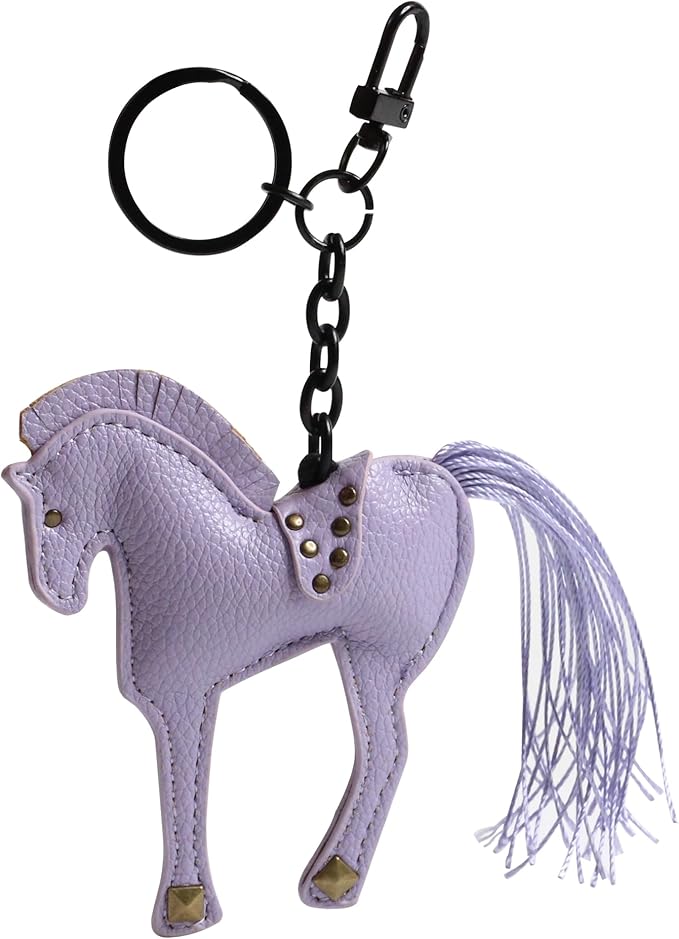 Horse Keychain, Hanging Charm Accessory for Purse, Bag and Backpacks Pony Key Chain for Women