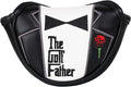 The Golf Father Golf Club Covers, Driver Fairway Hybrid Headcover, Funny Putter Cover Magnetic, Black & White Color Iron Covers,Golf Gifts for Men