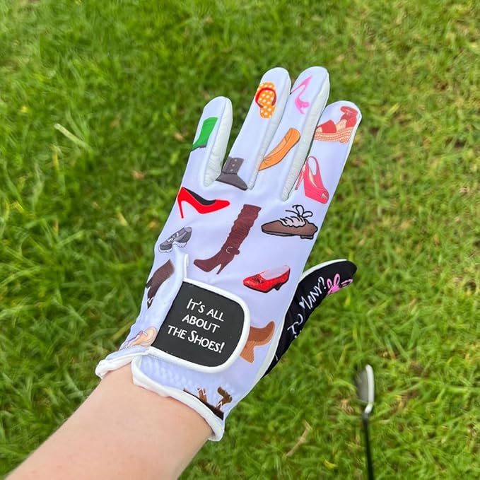 Giggle Golf Women's Golf Glove - Adjustable Strap, Left Hand Gloves for Women