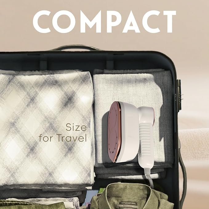 Travel Steamer for Clothes, Portable Steamer Handheld,1200w 10s Fast Heat-Up, 180ml Detachable Water Tank, 3 Steaming Modes with LCD Display, Wrinkle Remover for Home & Travel