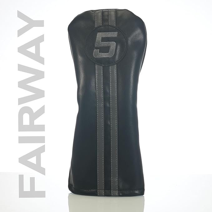 Single Headcover, Easy Slip-On Easy-Off Golf Club Head Cover, Fleece Lined Interior, Water Resistant and Durable Shell, Individual Retail Pack