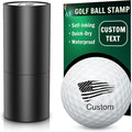 Personalized Golf Ball Stamp – Upgraded Larger Imprint, Self-Inking Quick-Dry Waterproof Ink, Custom Name/Initials/Logo, Metal Gift Case & Refill – Great for Golfers
