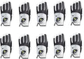 HIRZL Trust Control 2.0 Golf Gloves, All Weather Mens Golf Glove, White/Black, Kangaroo Leather Palm, Cabretta Leather Backhand, Trusted by Pro’s, Sweat Free, Ultimate Grip