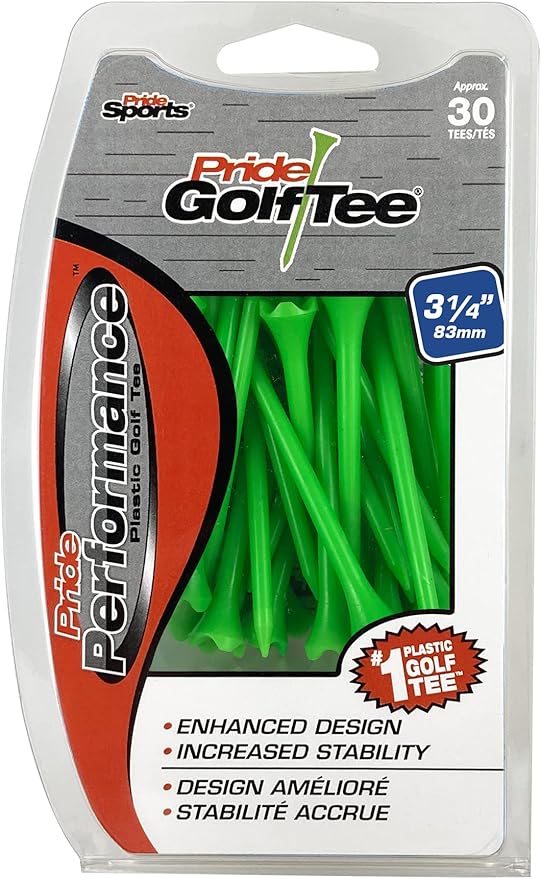 Pride Performance 3-1/4" Golf Tee, 30 Count