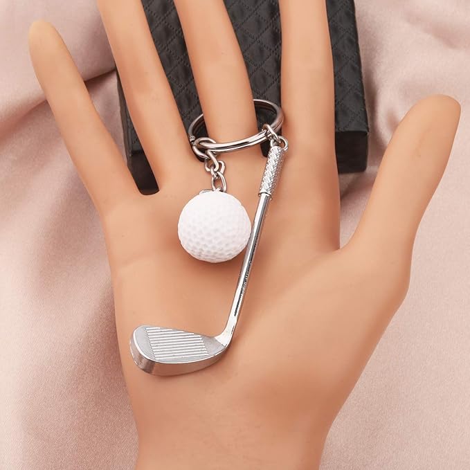 CHOORO Golfer Gift Golf Keychain Golf Ball Jewelry Golf Lovers Gift Golf Team Gift Golf Coach Players Gift