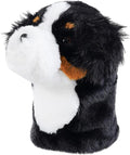 Craftsman Golf Golden Retriever Yorkshire Terrier Bernese Mountain Dog Border Collie Soft Cute Soft Plush Animal Driver Wood Headcover Head Cover Travel Protector Gifts for Men Women