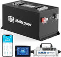 48V Lithium Battery Golf Cart Batteries Kit Built-in 200A BMS Steel Casing 48V 100Ah LiFePO4 Battery 10000 Cycles with 18A Charger Bluetooth Touch Display & APP Max 10.24kW Power Output for Golf Cart
