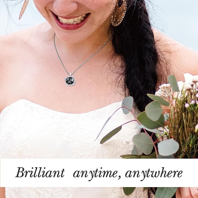 Golf Ball Marker with Ceramic Crystal Ball Marker Necklace (20mm Small Size) Gifts Accessories Women Golfers