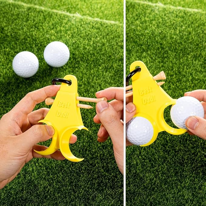 Custom Name Golf Ball Holder with Clip 3D Printed 15 Colors Personalized Golf Tee Holder for Bag tee Holder for Golf Bag Unique for Golfers Men Women