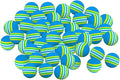 50-Piece EVA Foam Practice Golf Balls, Soft Elastic Indoor Training Balls for Swing Exercises
