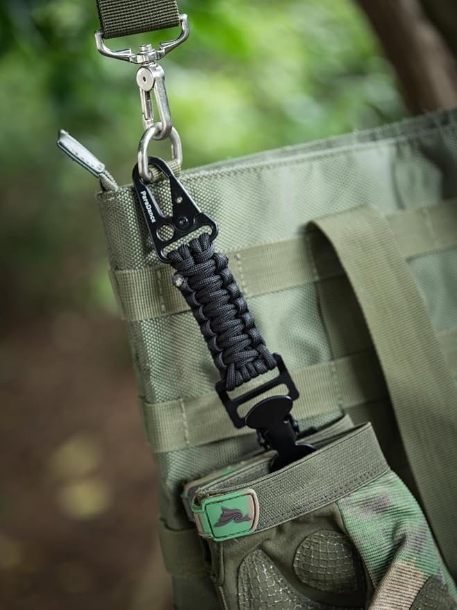 Tactical Glove Clips Work Glove Holders Strap w/Metal Alligator for Duty Belt Backpack Camping Hiking Construction
