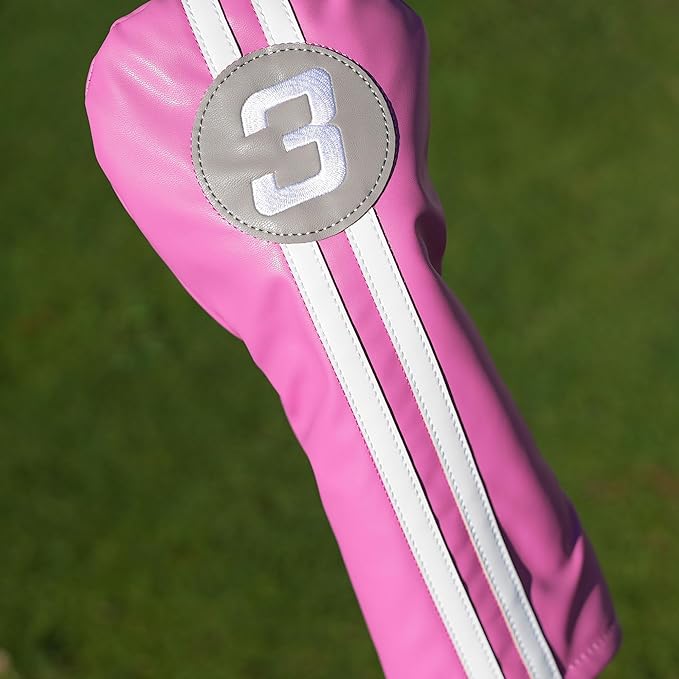 Single Headcover, Easy Slip-On Easy-Off Golf Club Head Cover, Fleece Lined Interior, Water Resistant and Durable Shell, Individual Retail Pack