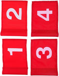 4Pcs 4Pcs Numbered Training Flags Durable Putting Course Flags for Practice Portable Lightweight Golf Markers for Backyard and Outdoor Use