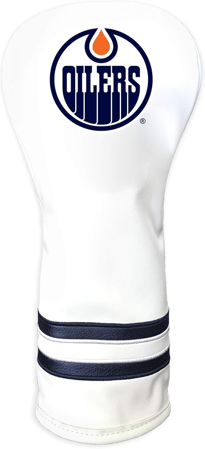 Team Golf NHL White Vintage Fairway Golf Club Headcover, Form Fitting Design, Retro Design & Superb Quality