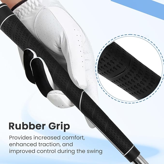 Tangkula #7 Iron Single Golf Club for Men, Individual Golf Iron with Steel Shaft and Head Cover for Right Handed Golfers, Training Golf Iron for Beginners, 37 Inch