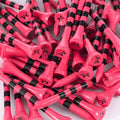 MAZEL Natural Wood/Bamboo Golf Tees 2 3/4 Inch & 3 1/4 Inch,Pack 50 or 120,Reduce Friction & Side Spin,More Stable Golf Tees
