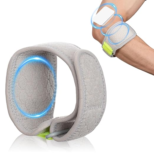 Tennis Elbow Brace, Adjustable Strap with Compression Pad for Forearm Tendon Pain Relief, Tendonitis, Tennis & Golfer’s Elbow, Fits Weightlifting, Golf, Tennis, Men & Women, 1 Pack