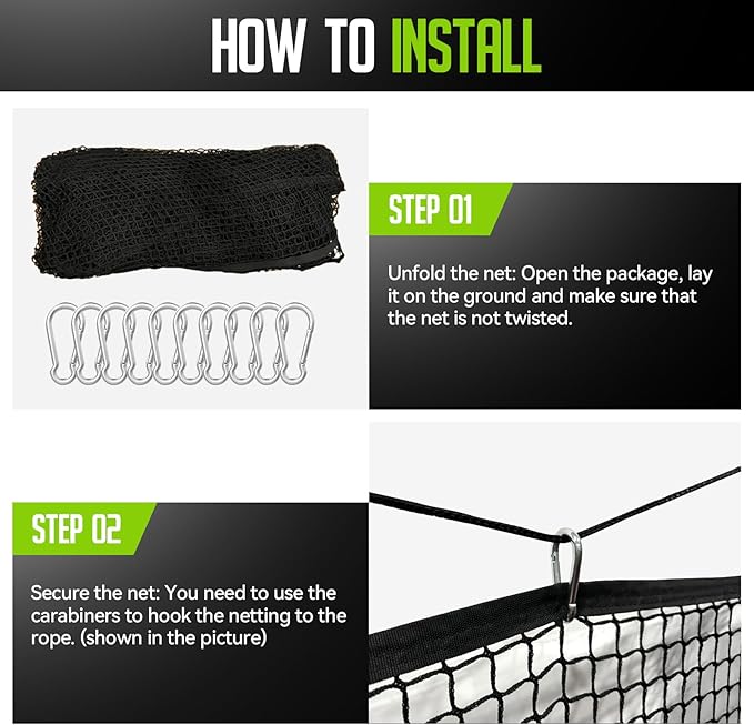 Golf Net for Backyard, 10 x 20Ft Heavy Hitting Net for Golf, Baseball, Hockey, Soccer, Durable and Portable, Double Finished Seam, Sports Net Barrier Net with Carry Bag Indoor Outdoor Use