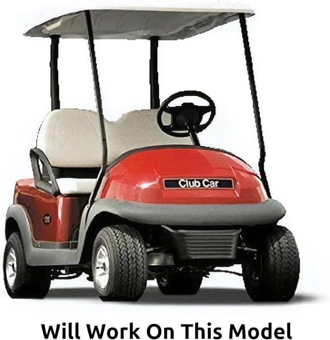 Huskey Golf Cart Front Basket Storage Basket Dash Basket Compatible W/EZGO TXT/RXV,Club Car DS (2000.5+) Precedent/Tempo/Onward,Yamaha G29 Drive2 2007+ One Piece Solid Design & Larger Compartments