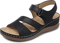 SHIBEVER Women's Wedge Sandals Platform: Comfortable Dressy Arch Support Ankle Strap - Summer Open Toe Women Sandals