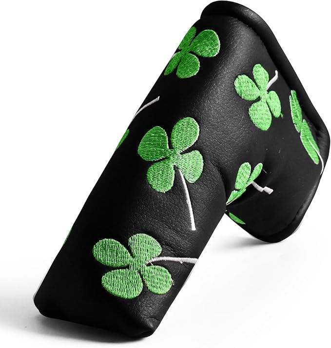 FINGER TEN Golf Blade Putter Cover Premium Synthetic Leather Stylish Design, Universal Headcover Waterproof Protection, Durable Headcovers Covers Fit Most Blade Putters for Men Women