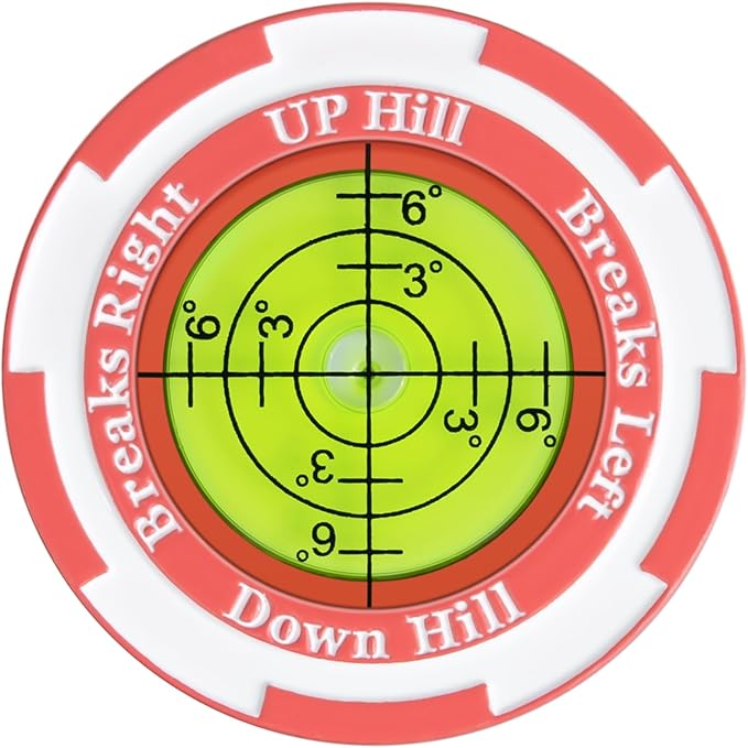 Golf Ball Marker with Bubble Level for Putting Green – Golf Accessories for Men, Putting Alignment Aid & Golf Ball Markers Gifts, Premium Training Tool | SmartLevel Upgrade