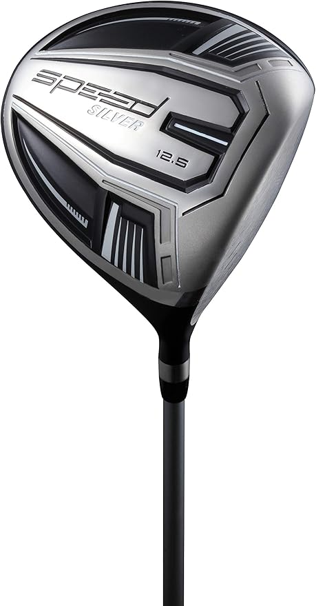 Speed Golf Driver Package – Ultra Lightweight Titanium Driver, 12 Premium Golf Balls, 2 Spring-Loaded Tees – Engineered for Maximum Distance & Accuracy – Perfect Golf Gift Set for All Levels
