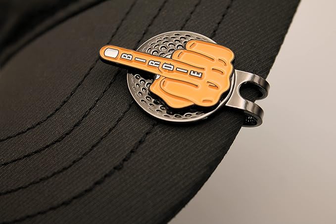 Funny Golf Ball Marker + Premium Magnetic Hat Clip | Unique Gift for Men & Women Golfers | Hilarious Golf Accessory for Any Golfer | NEW Designs!