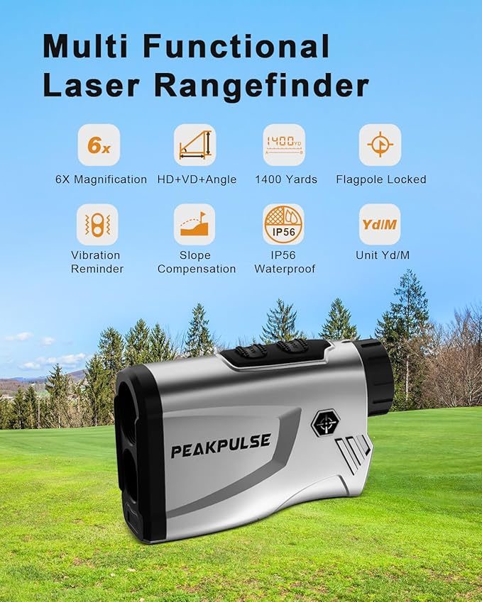 Golf Rangefinder 650/1200/1700 Yards Range Finder Golfing 6X Magnification 0.5 Yard Accuracy Flag Pin Lock Vibration Fast Focus