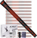 KNLY Golf Grips Set of 13 - High Traction and High Feedback Rubber Golf Club Grips with Anti-Slip and All Weather Performance，13 Grips with 15 Tapes and 13 Grips with All Repair Kits for Choice.