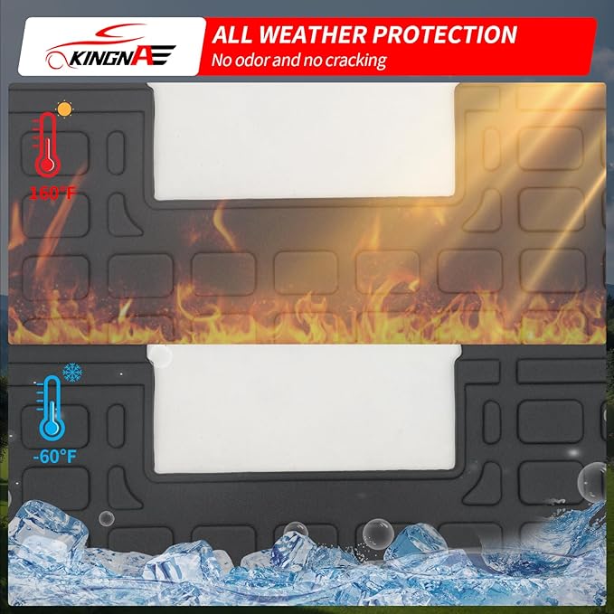 Floor Mats Compatible with 2004-2025 Precedent/2017-2025 Onward & Tempo/2019-2025 Villager & V4L TPE All Weather Guard Protector for Golf Cart Accessories
