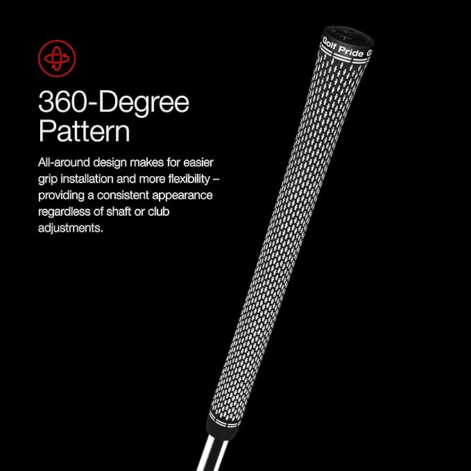Golf Pride Tour Velvet 360 Golf Grip - Durable, Comfortable Grip Set for Clubs - Features Non-Slip Technology & a Softer Feel - White