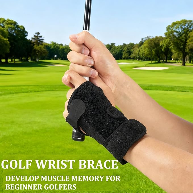 WIGERLON Golf Wrist Brace for Keeping Wrist Straight,Golf Wrist Training Aid for Men and Women,Wrist Hinge Golf Wing Trainer,Golf Wrist Hinge Trainer to Correct Wrist’s Angle