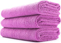 The Rag Company - Sport & Workout Towel - Gym, Exercise, Fitness, Spa, Ultra Soft, Super Absorbent, Fast Drying Premium Microfiber, 320gsm, 16in x 27in, Lavender - Pack of 3