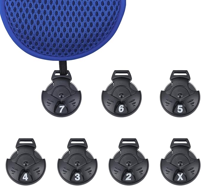 Andux 4pcs/Pack Long Neck Golf Hybrid Club Head Covers Dial No. Tag CTMT-02