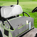 Golf Cart Seat Cover, Universal Bench Seat Cover with Storage Pockets, Non-Slip Seat Protector for Golf Cart, Fits EZGO Club Car Yamaha, Easy Install