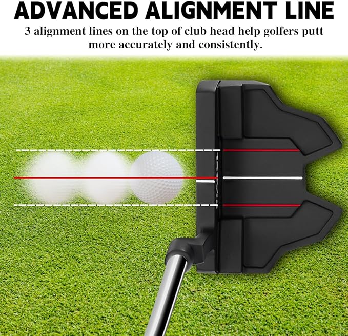 MAZEL Tour GS Men's Golf Putter,Right Handed,Golf Head Cover Included