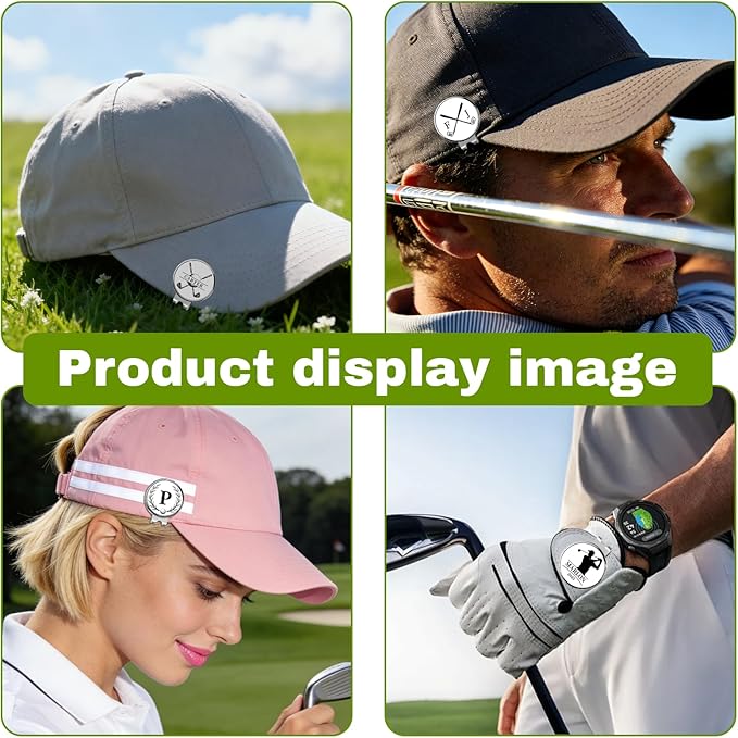 Personalized Golf Ball Marker with Photo Magnetic Hat Clip – Custom Logo/Text 1" Marker for Golfers, Gift for Men & Women, Golf Accessories Gift Set